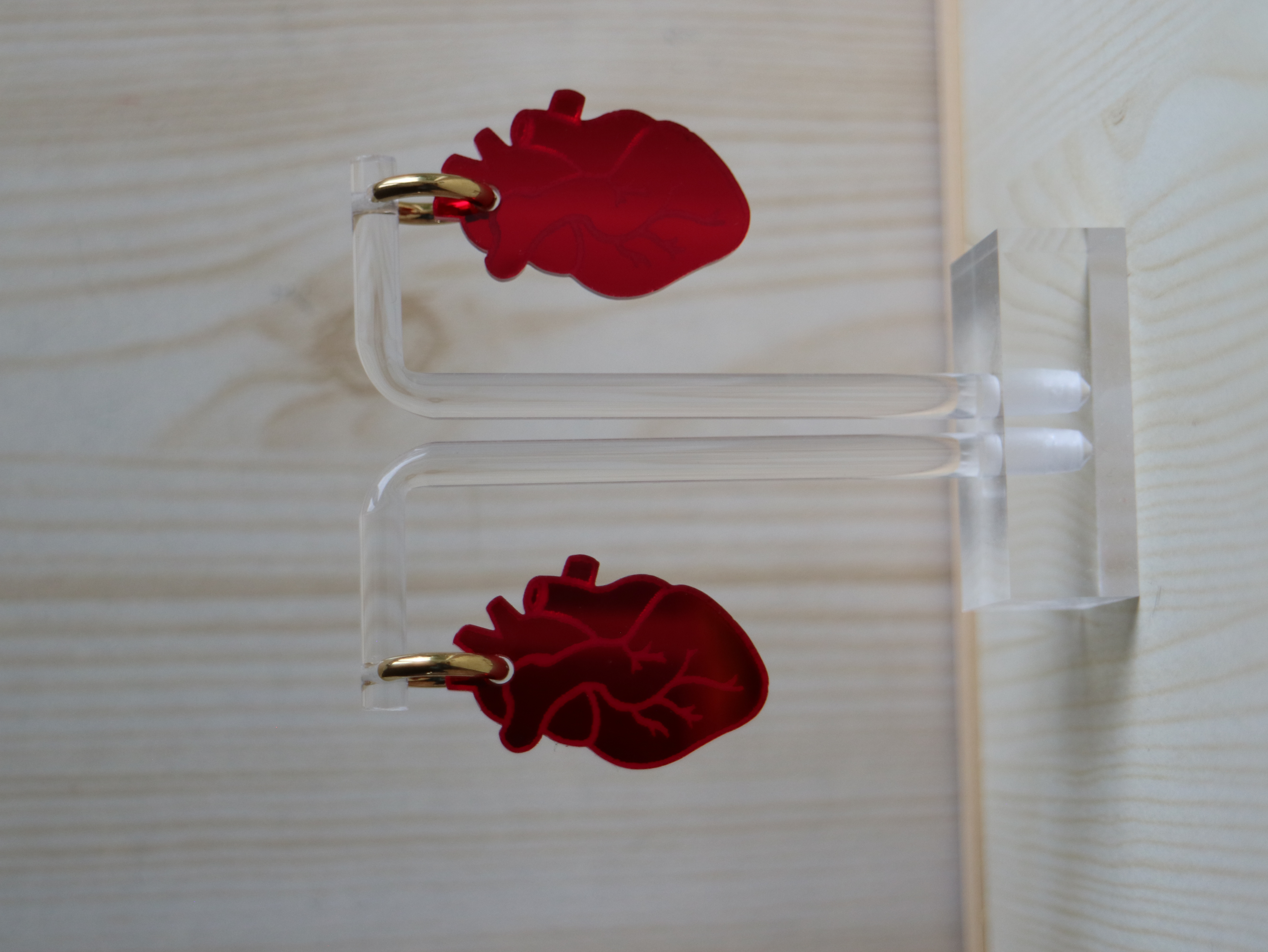 Anatomiskt hjärta stor spegel hängen
