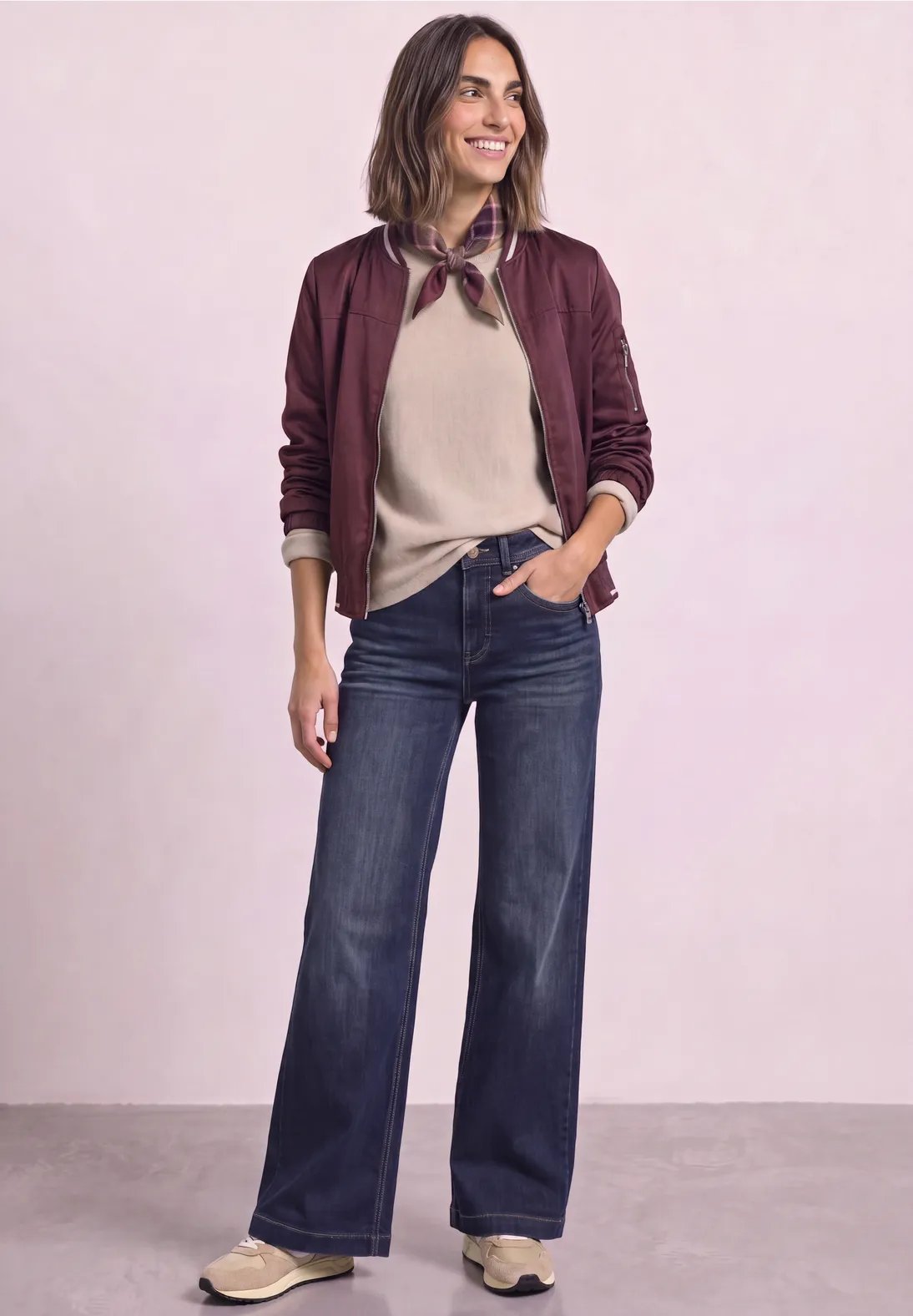QR Emee Wide Leg - Dark Blue - Street One