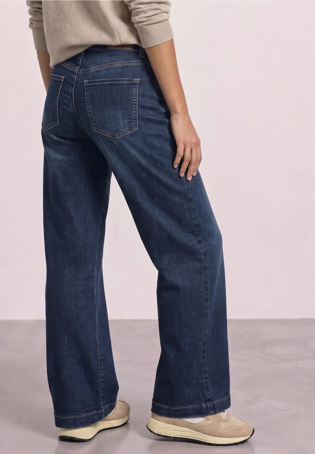 QR Emee Wide Leg - Dark Blue - Street One - 3