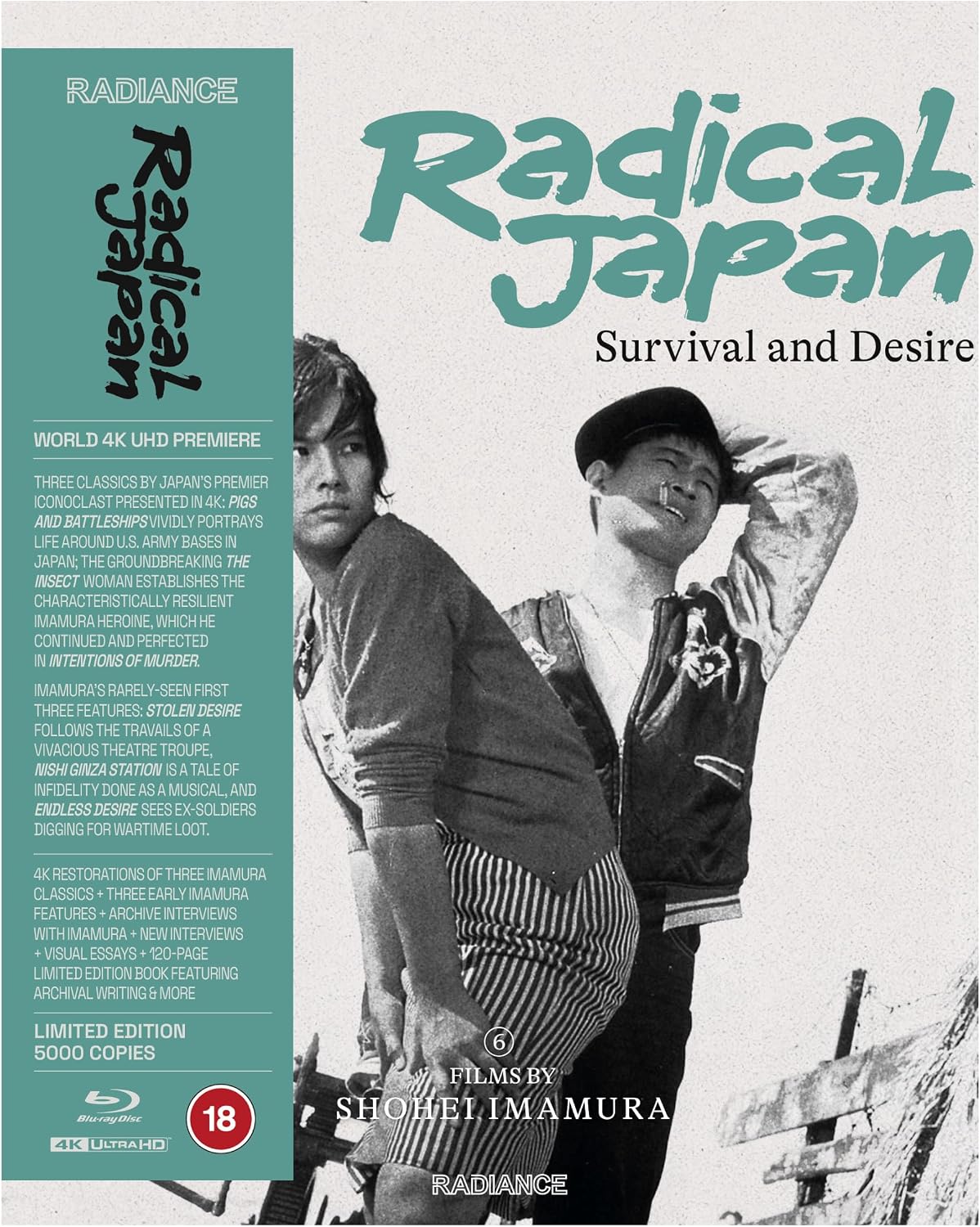Radical Japan: Survival And Desire - Six Films By Shohei Imamura (Limited Edition) (ej svensk text) (4K Ultra HD + Blu-ray)