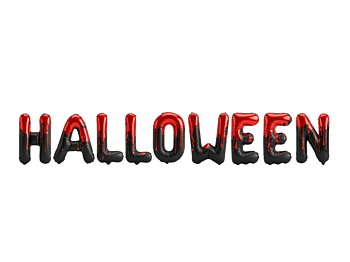 Ballonggirlang - "Halloween" Svart och röd