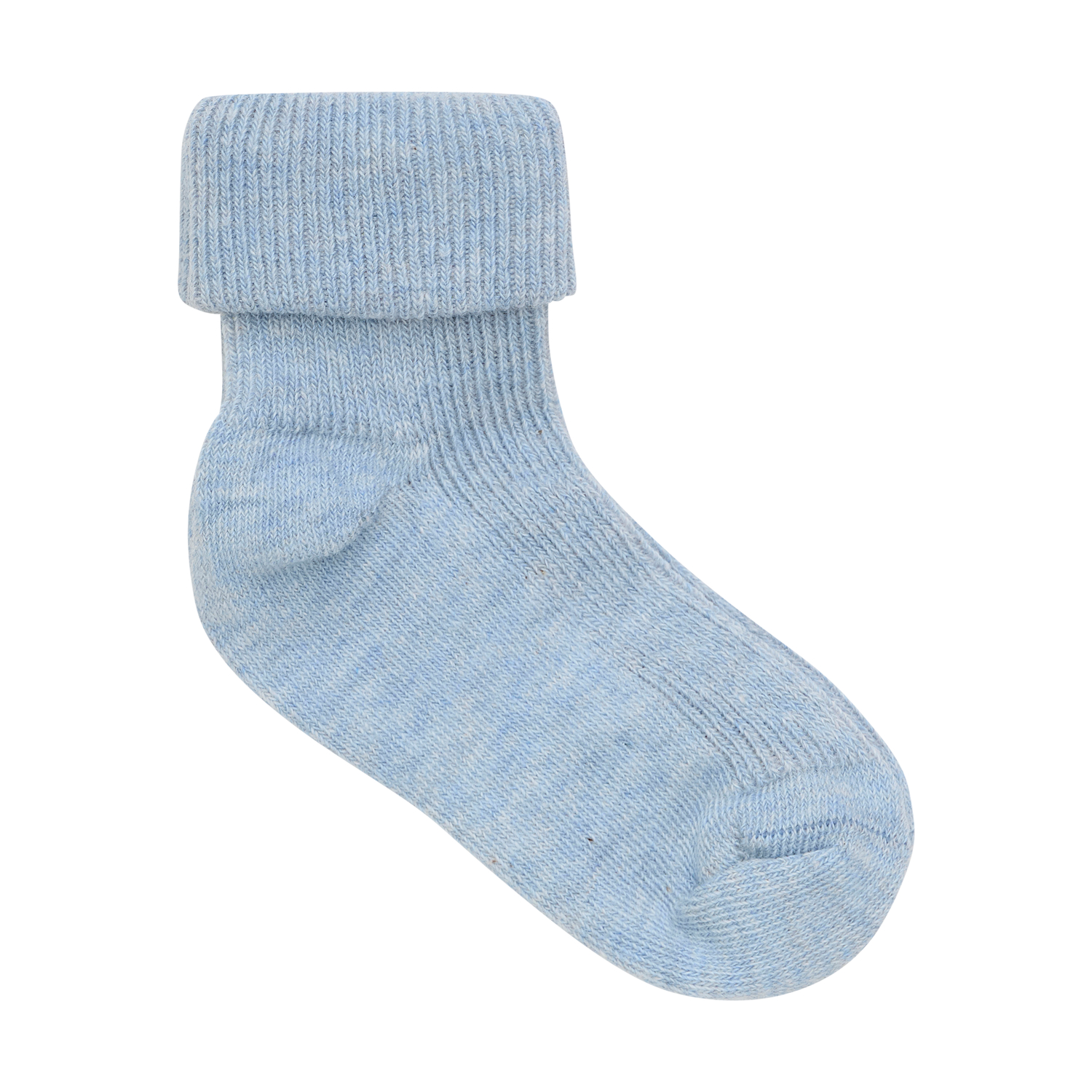 Baby rib sock w. fold 2-pack Winter Sky - 2