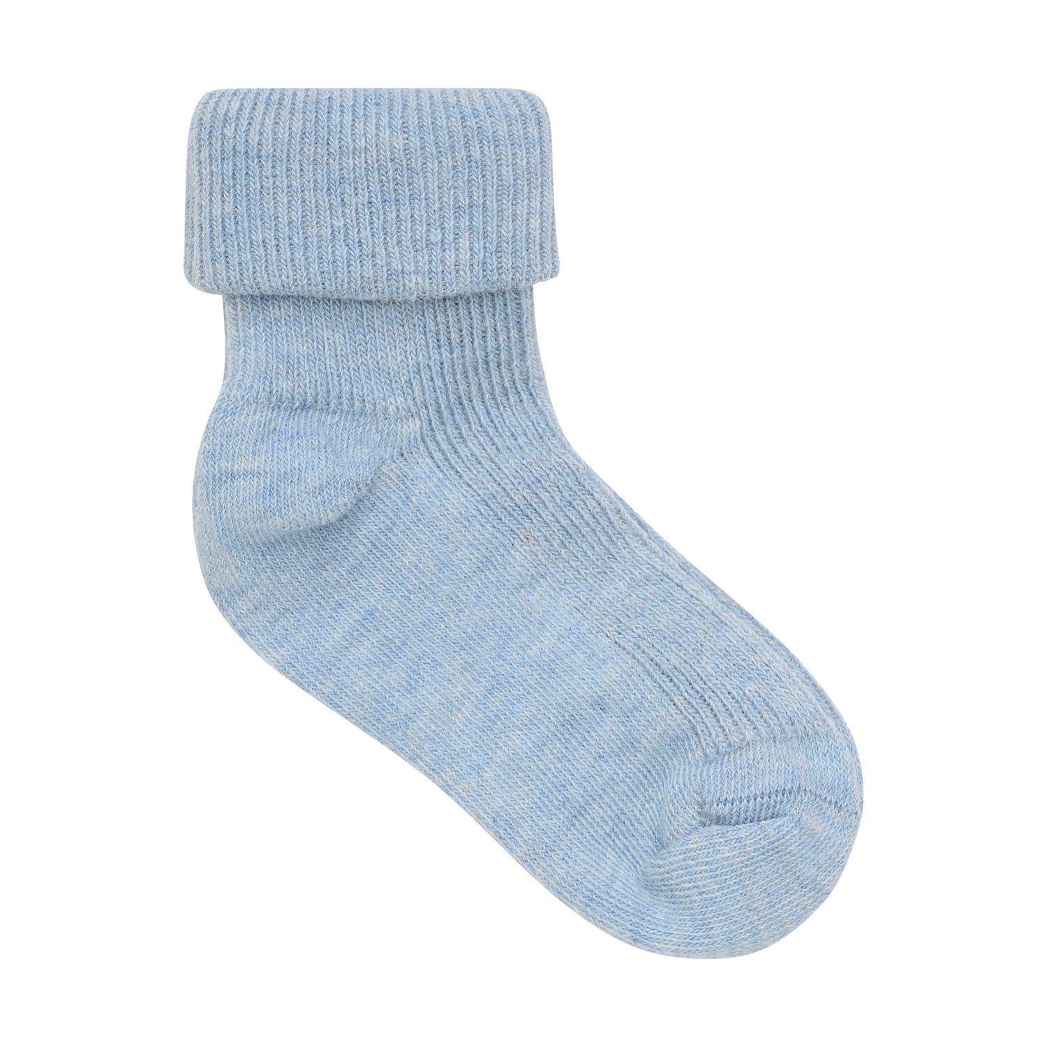 Baby rib sock w. fold 2-pack Winter Sky - 3