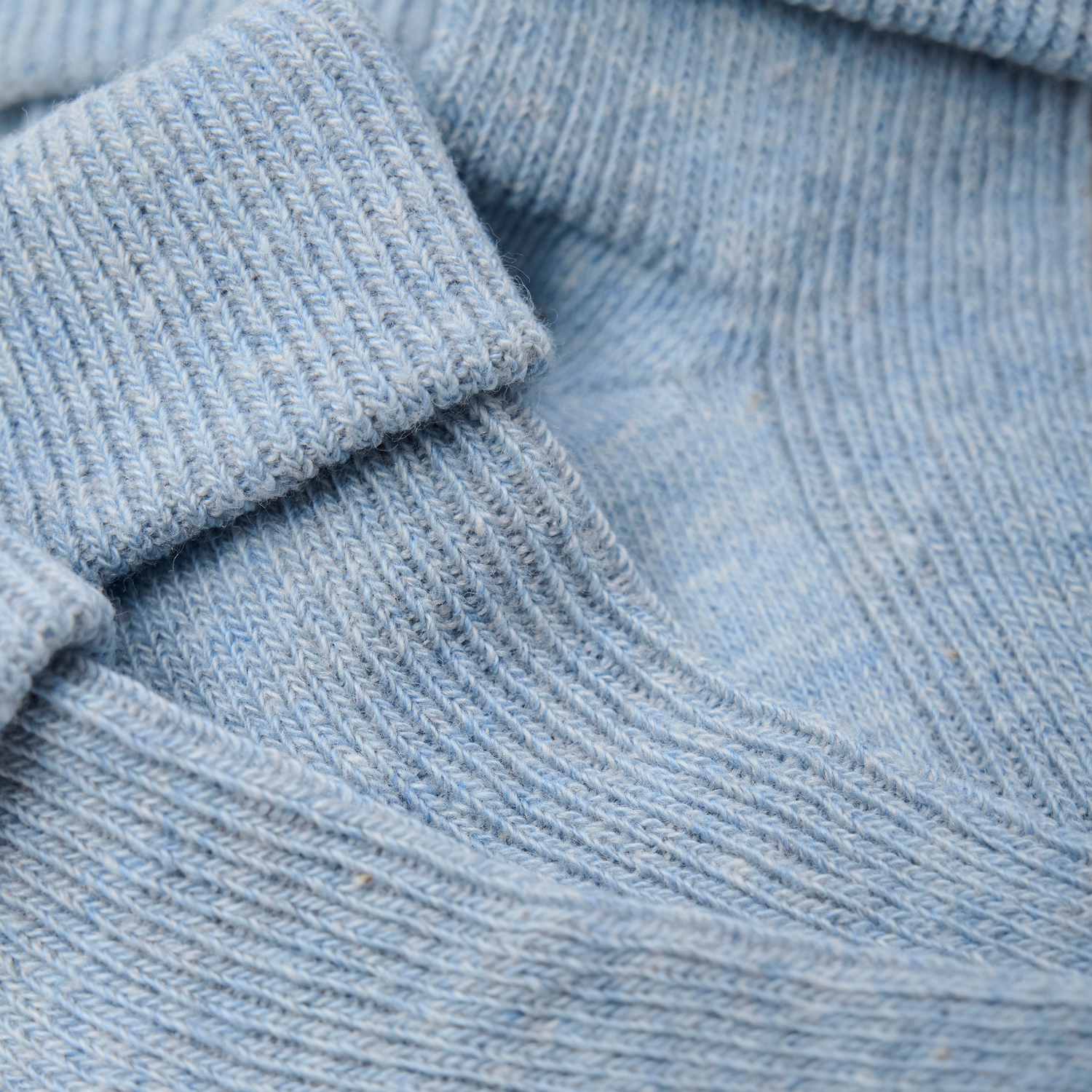 Baby rib sock w. fold 2-pack Winter Sky - 4