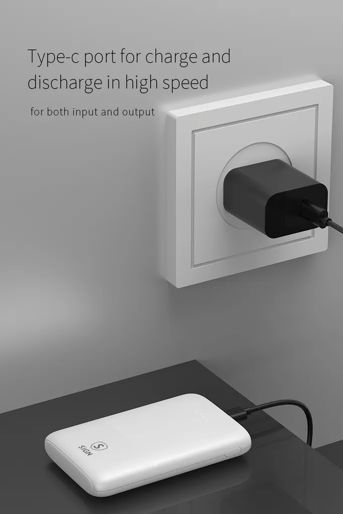 SiGN Ultratunn Powerbank 5000mAh - Vit - 11