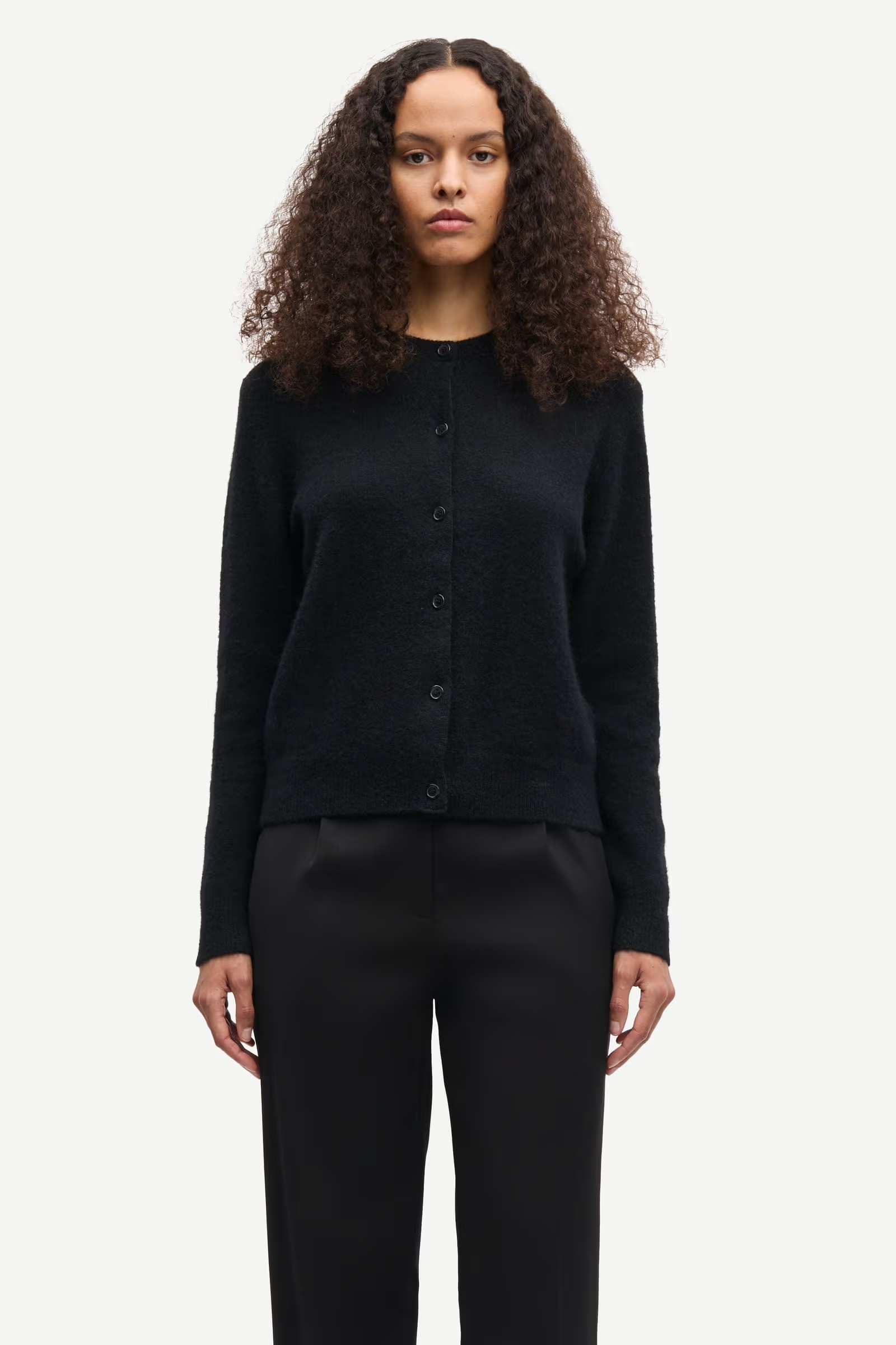 Samsoe Samsoe Nor Short Cardigan Black - 6