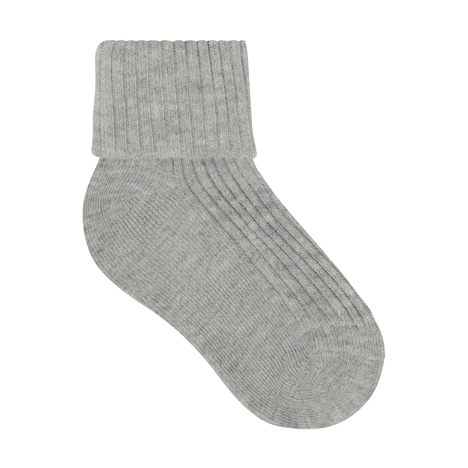 Baby 2x2 rib sock 3-pack Light Grey Melange - 3