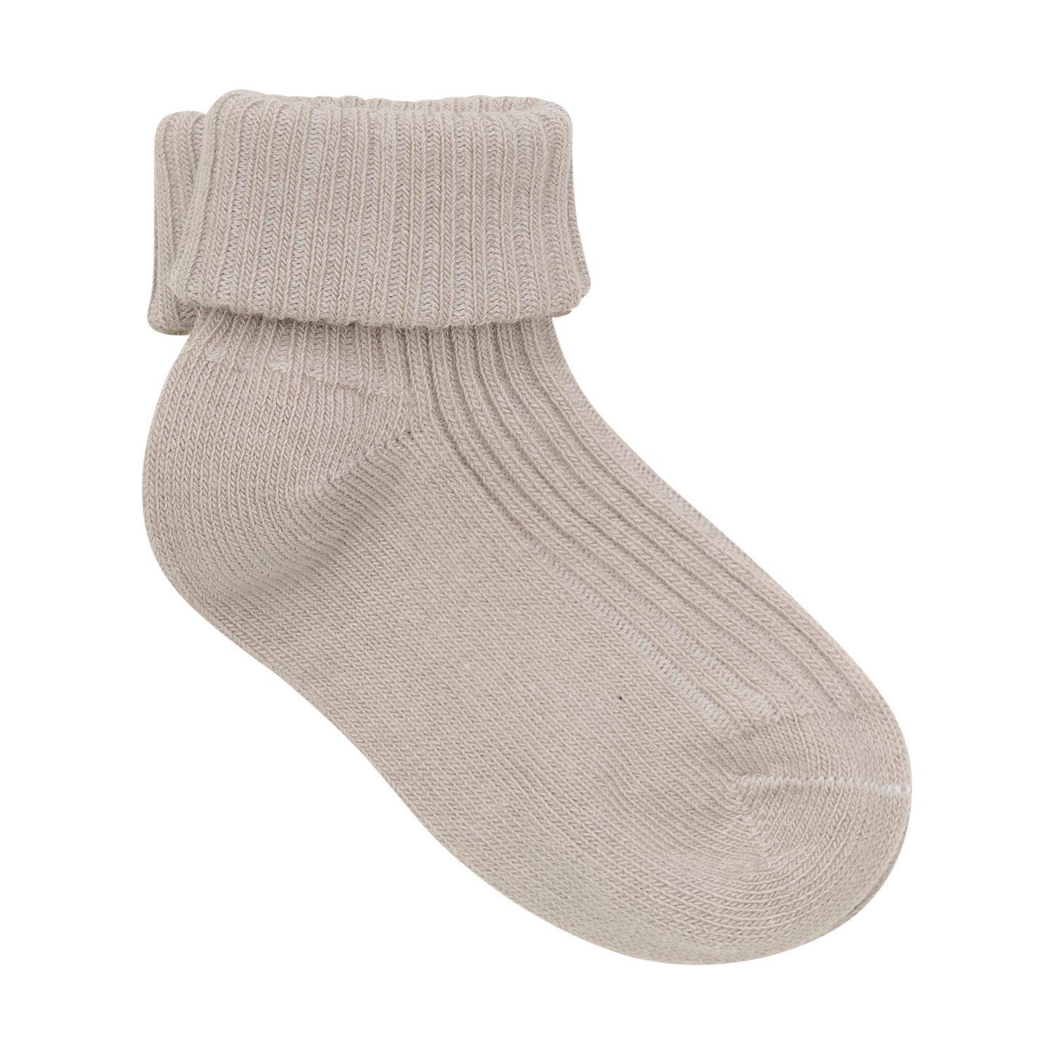 Baby 2x2 rib sock 3-pack Light Taupe - 4