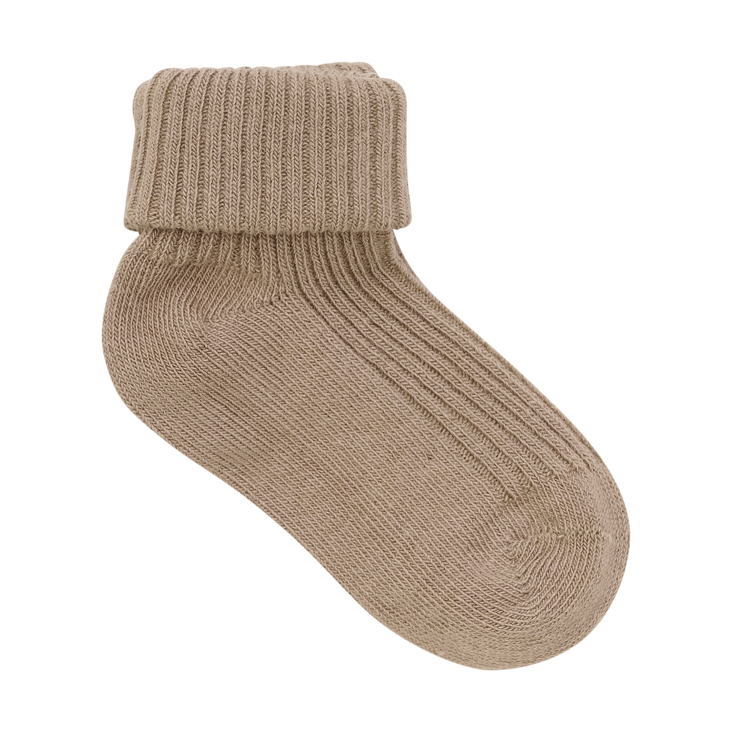 Baby 2x2 rib sock 3-pack Light Taupe - 3