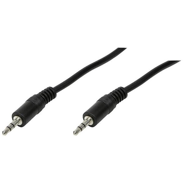 LogiLink Ljudkabel 0.2m (20cm) - Svart - Original