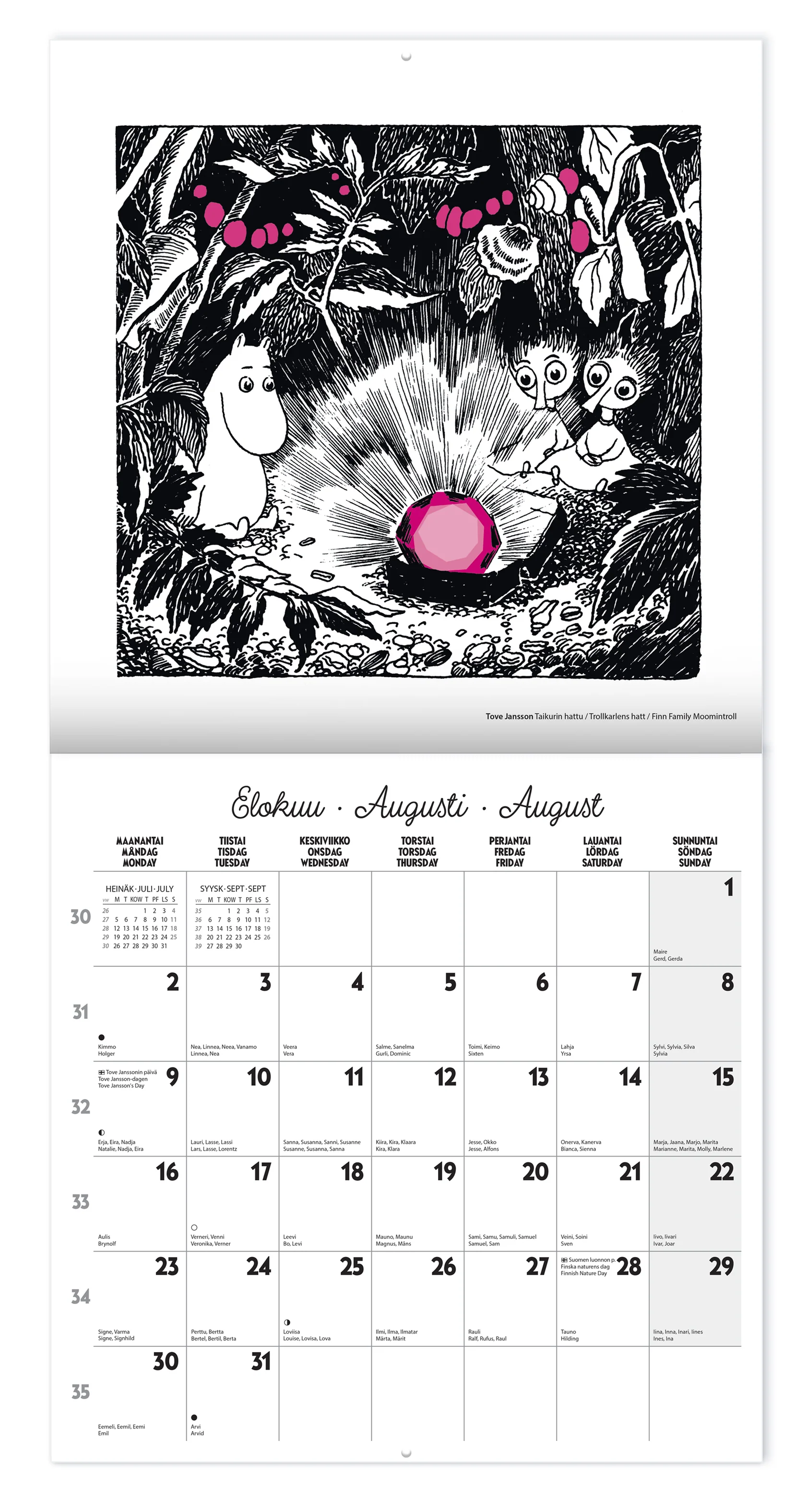 Moomin Wall Calendar 2027 30x30 cm - 3