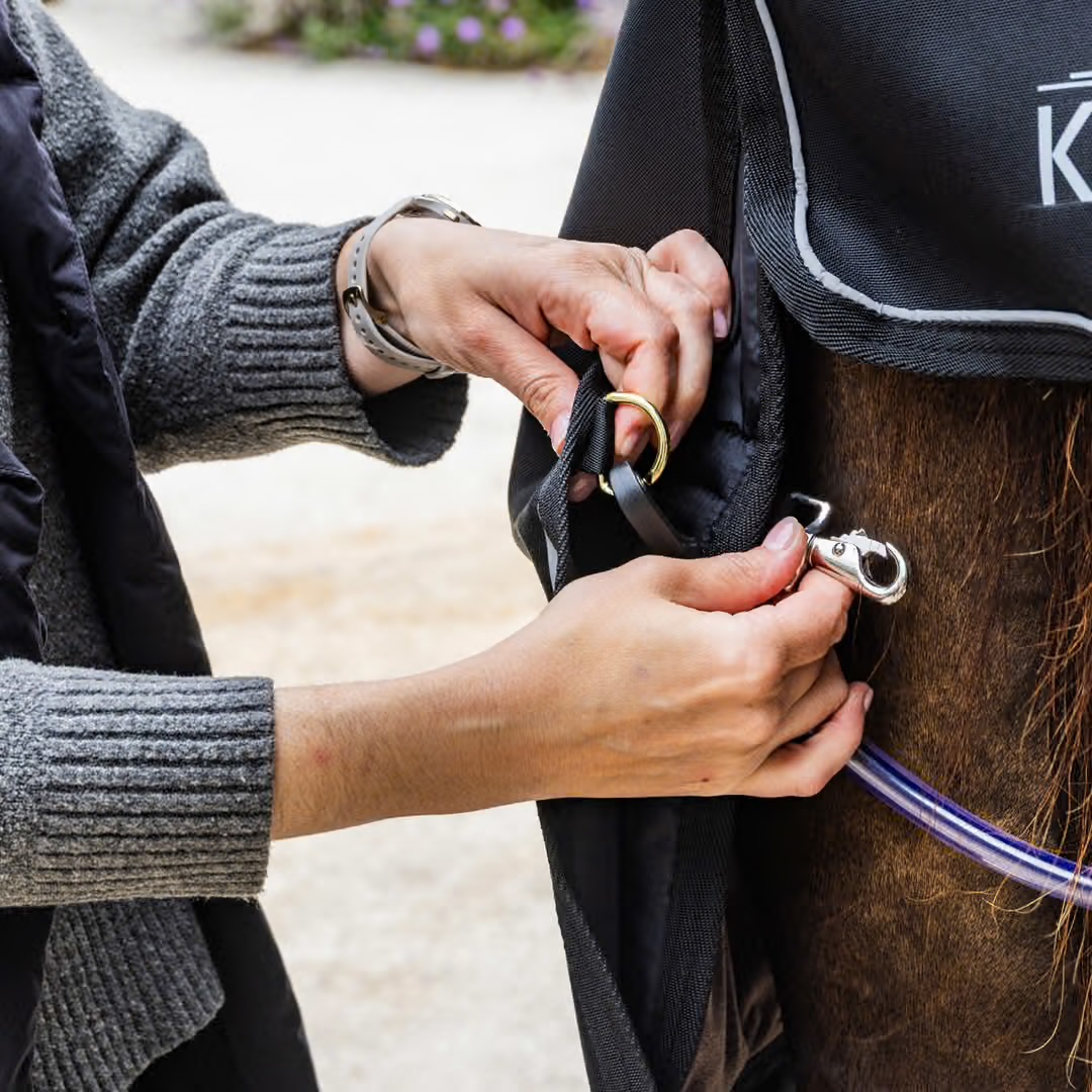 KENTUCKY Turnout Rug All Weather Waterproof Comfort Svart 100 gr - 3