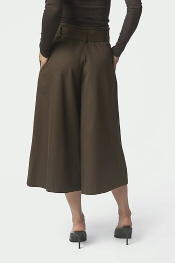 Neo Noir - Rilene Midi Pants Dark brown