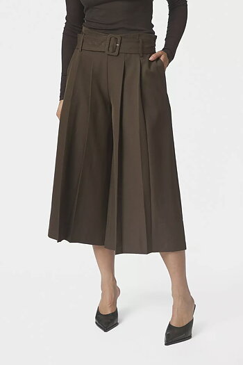 Neo Noir - Rilene Midi Pants Dark brown