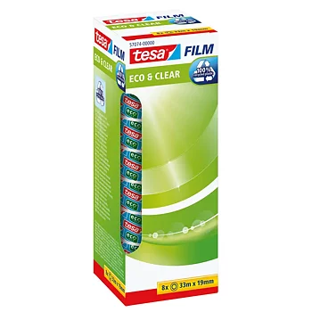 Tejp Eco & Clear 19mmx33m 8/fp