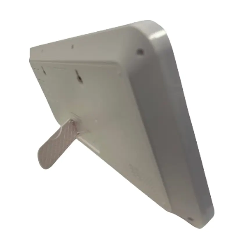 Vägg- Bordsklocka LCD Vit ram - 2