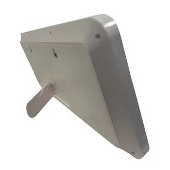 Vägg- Bordsklocka LCD Vit ram