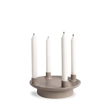 Ljusstake Maria beige