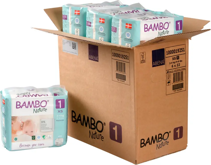 Blöjor Bambo 1, 2-4 kg 22st - 6