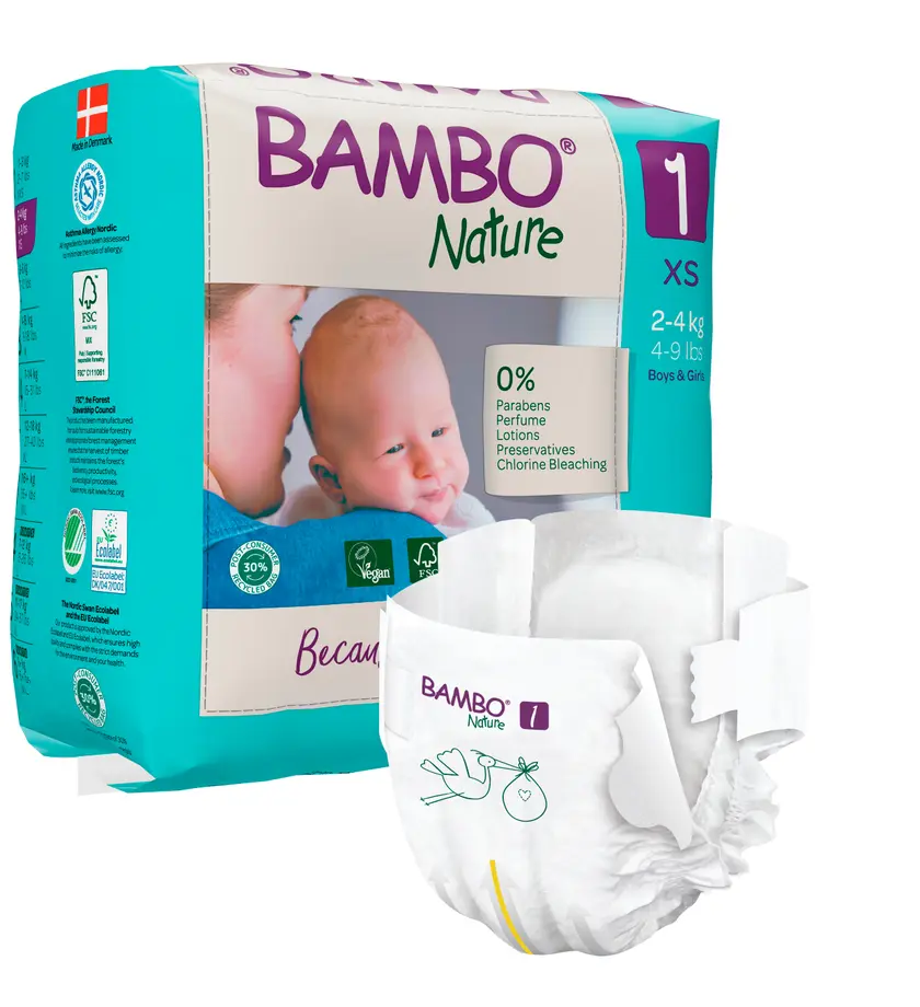 Blöjor Bambo 1, 2-4 kg 22st - 2