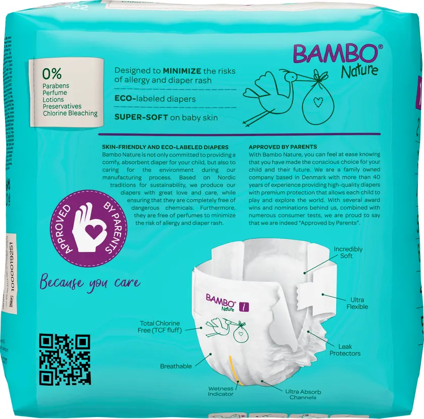 Blöjor Bambo 1, 2-4 kg 22st - 5