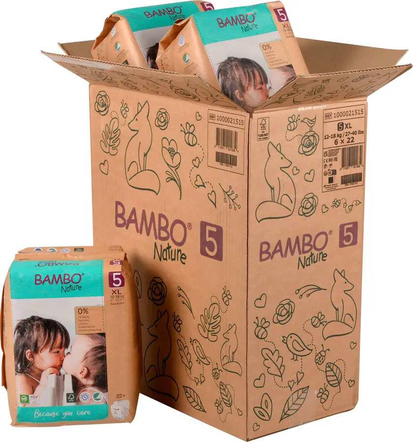 Blöjor Bambo 5, 12-18 kg22st - 4