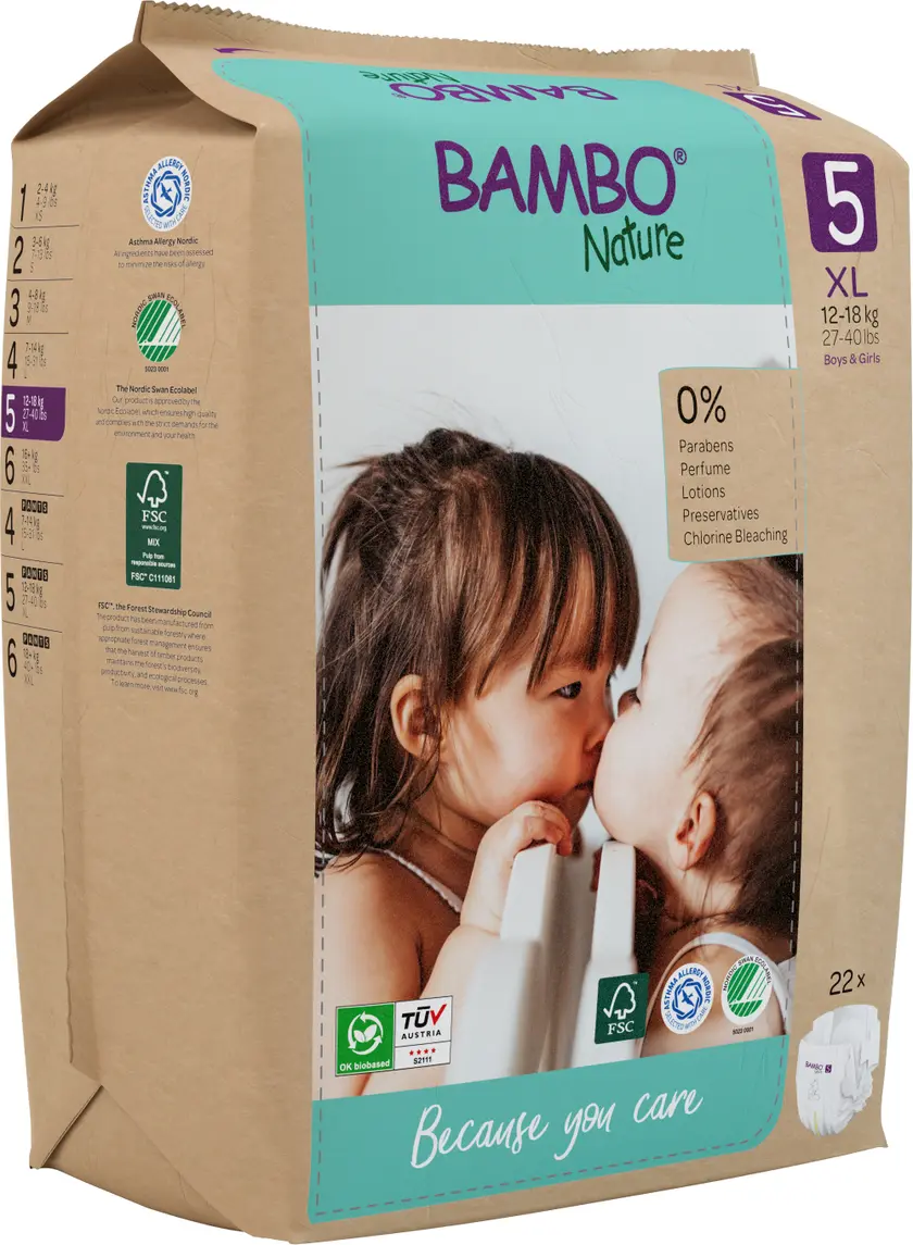 Blöjor Bambo 5, 12-18 kg22st - 3