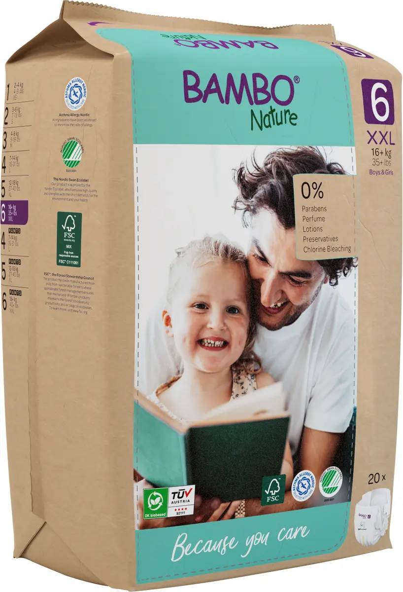 Blöjor Bambo  6,16+ kg  20st - 3