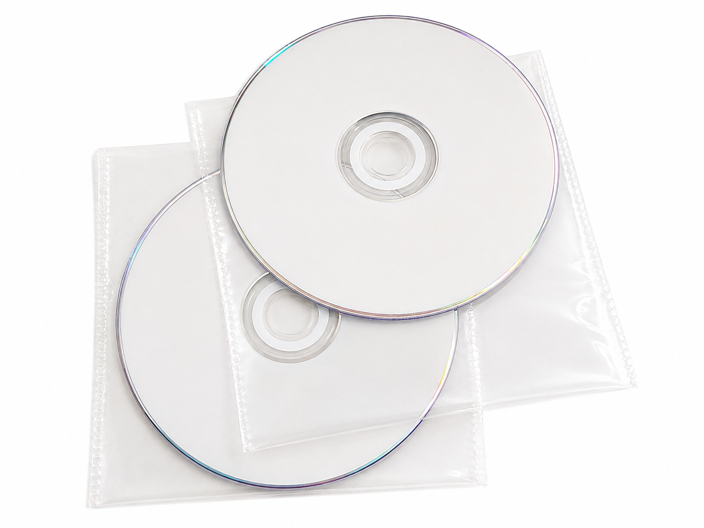 Plastficka för CD-skivor, 100-pack - 2