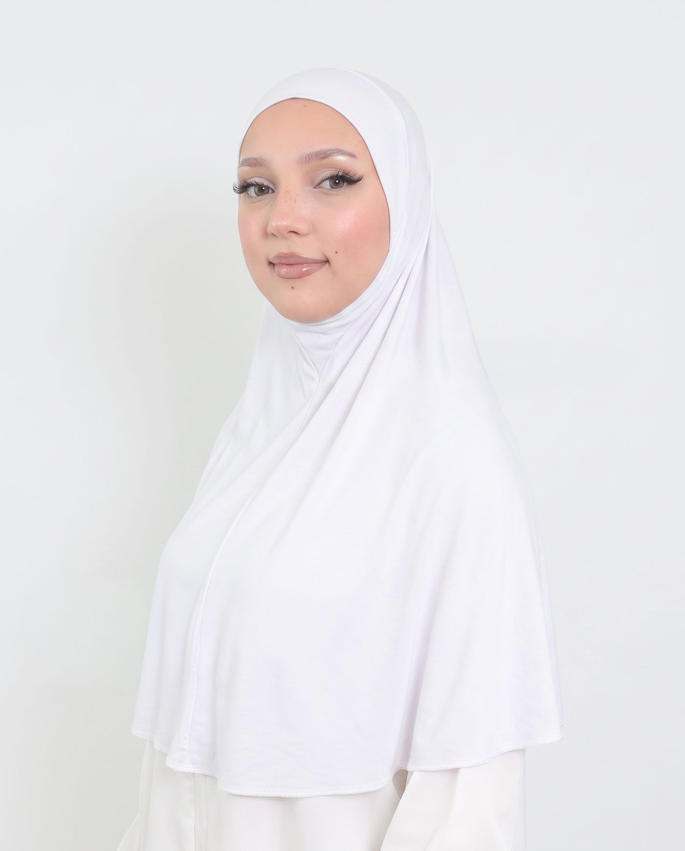 Hijab - Al Amira X-Large - One Piece - White - 2