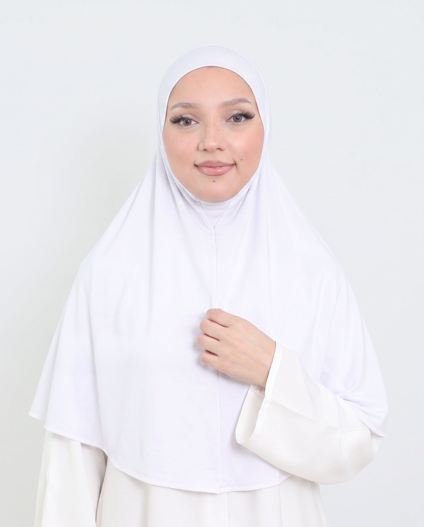Hijab - Al Amira X-Large - One Piece - White
