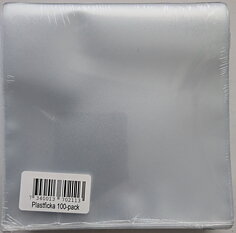 Plastficka för CD-skivor, 100-pack