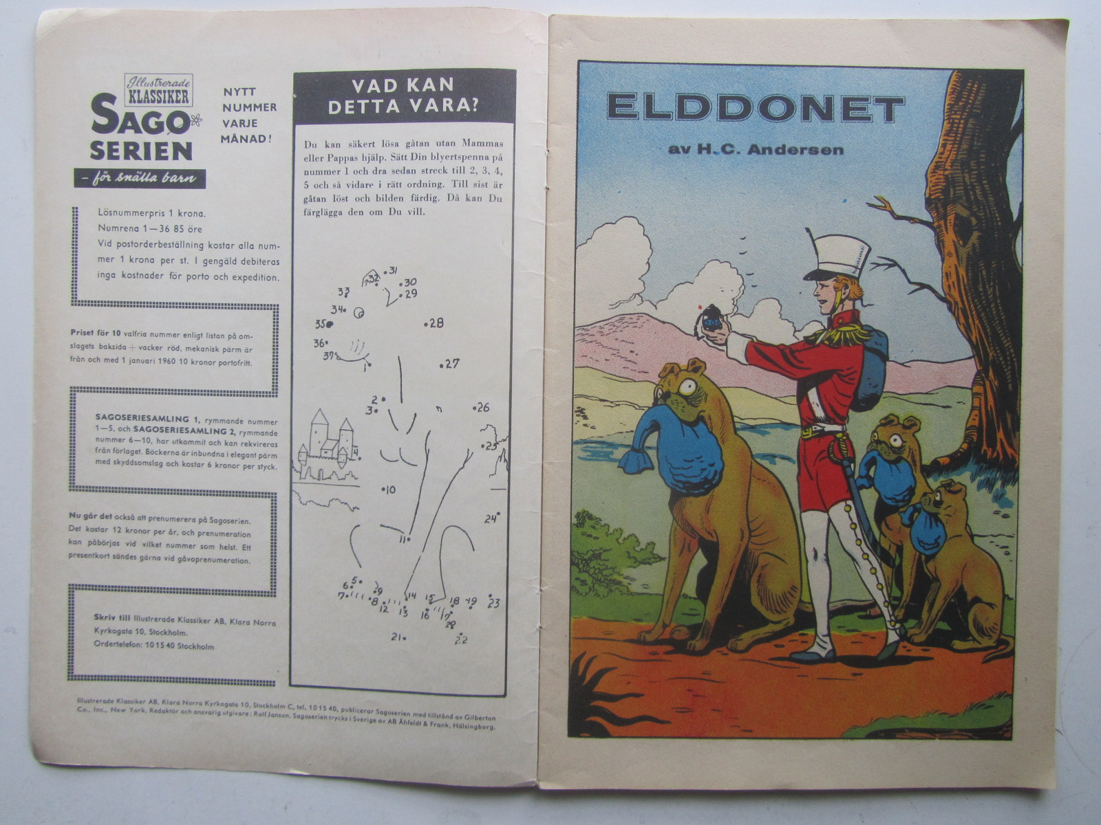 Sagoserien Illustrerade Klassiker 53 Elddonet 1:a uppl Fn- - 3