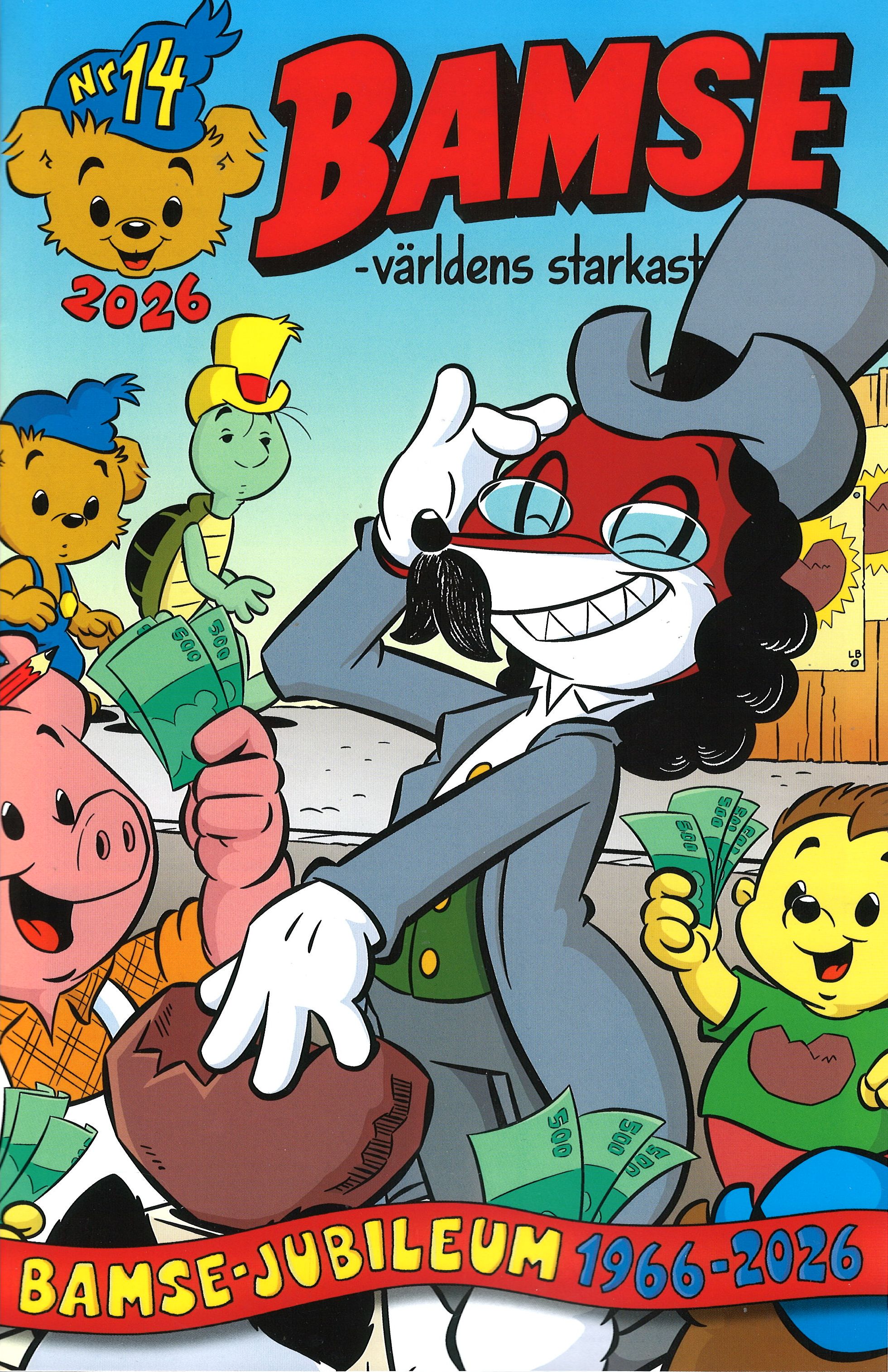 Bamse nr 14 2026, Bamse jubileum 1966-2026, Fremilton: Besökaren från rymden