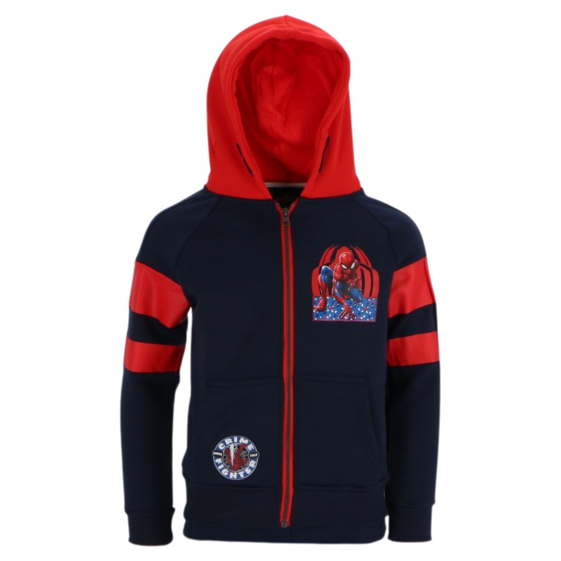 Spiderman Hoodie Barn Svart / Röd