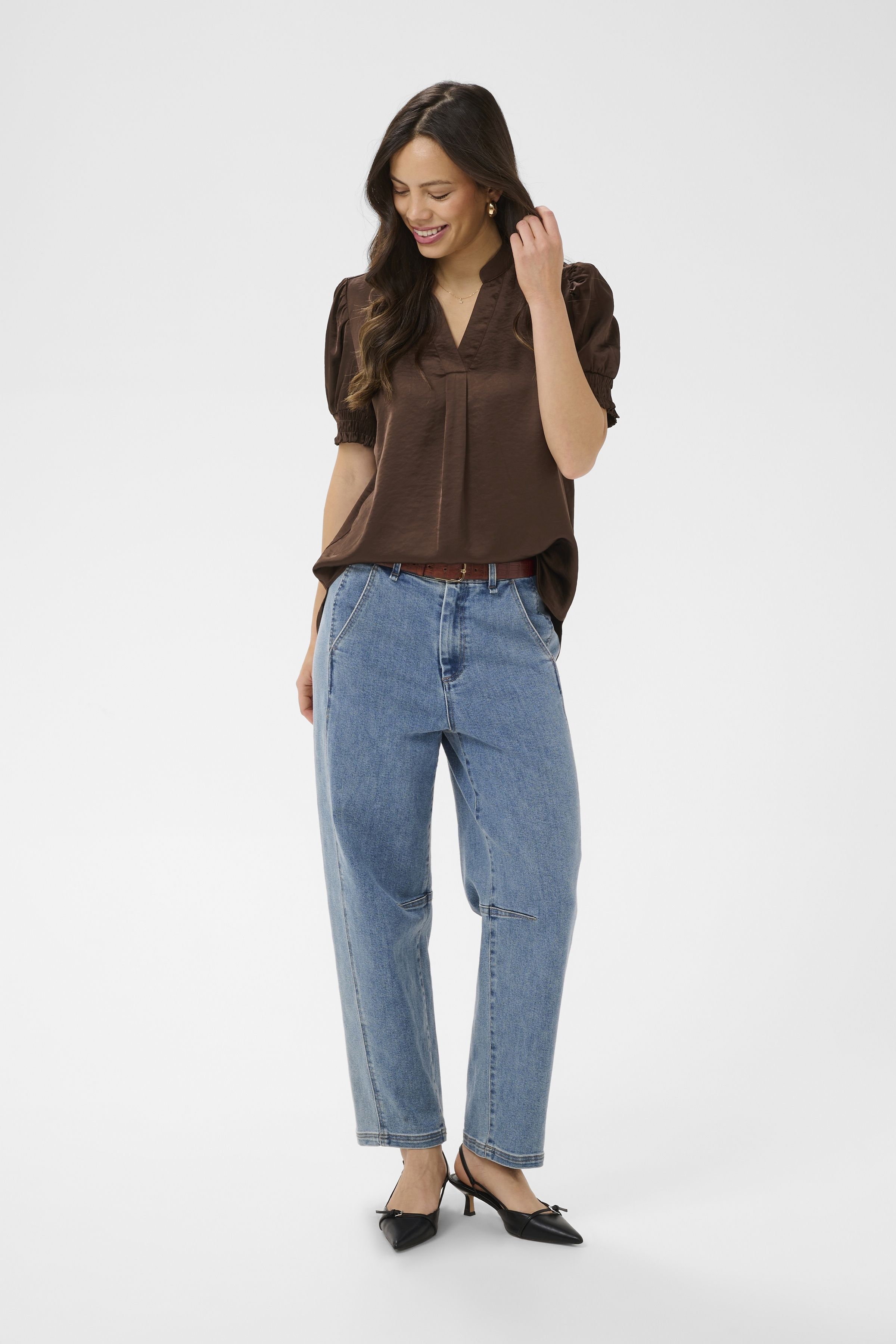 PananSZ SS Blouse Major Brown - 4