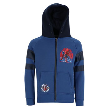 Spiderman Hoodie Barn Mörkblå / Svart