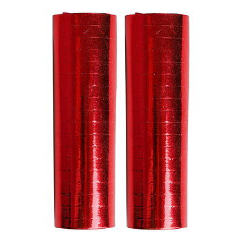 Röda metallic serpentiner 2-pack