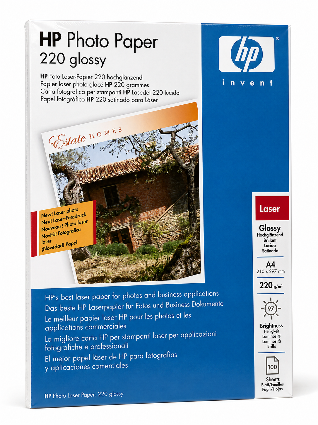 HP Laserfotopapper 220g Glossy