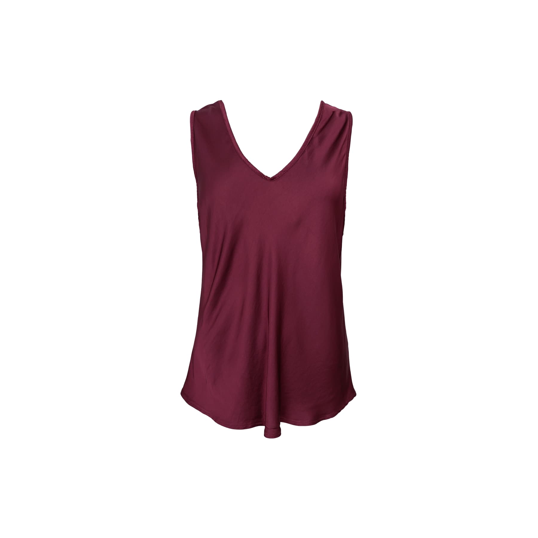 BCMABEL double v-neck top Plum