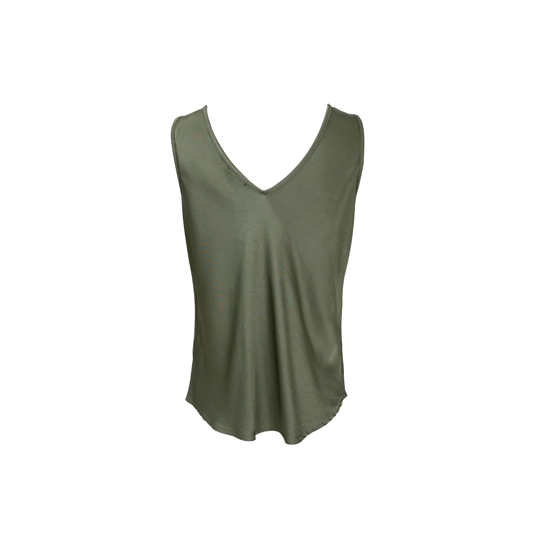 BCMABEL double v-neck top Army - 2