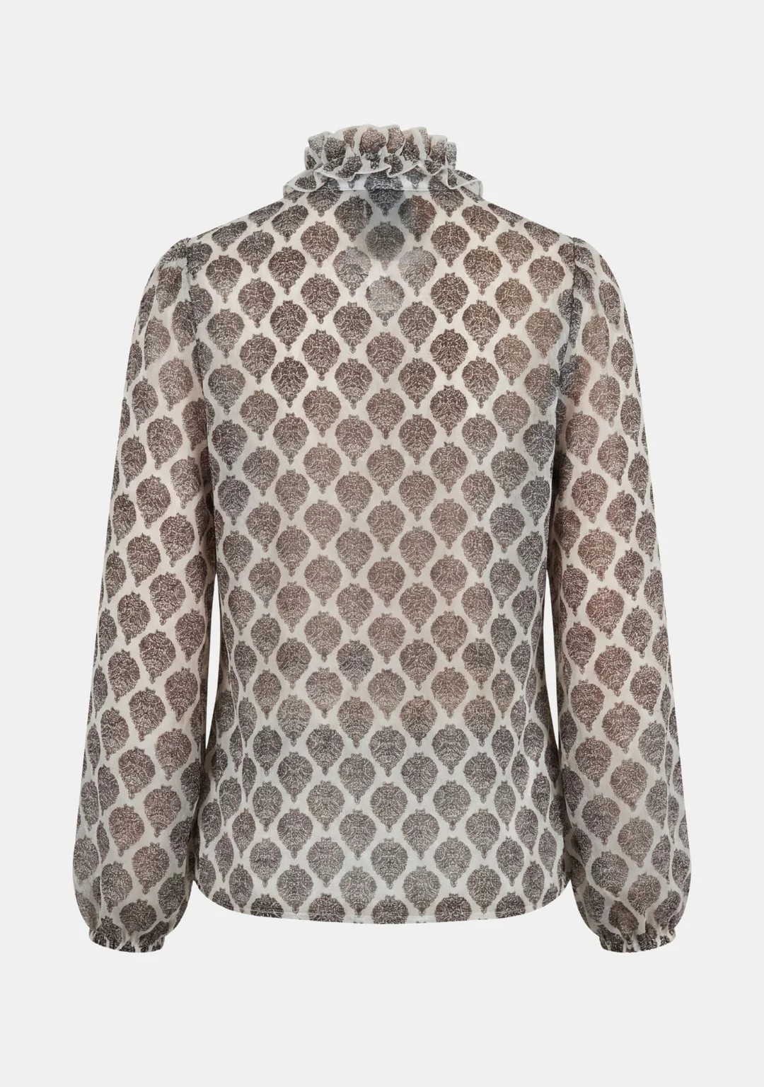Vibse Ruffle Blouse - Heritage Damask - Isay - 3