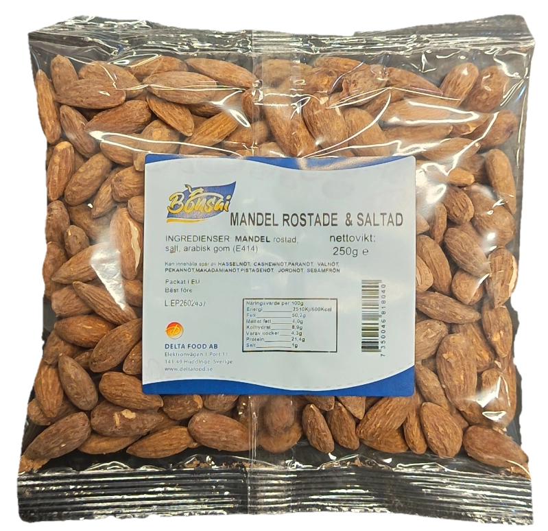 Mandel Rostad & Saltade 250g