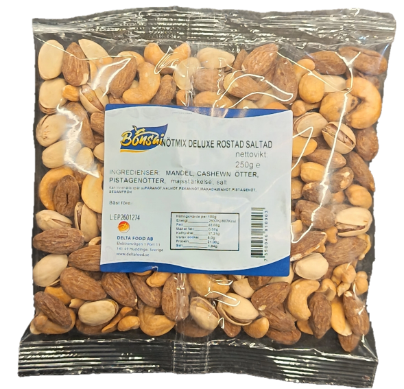 Nötmix Rostad och Saltade 250g - Bonsai®