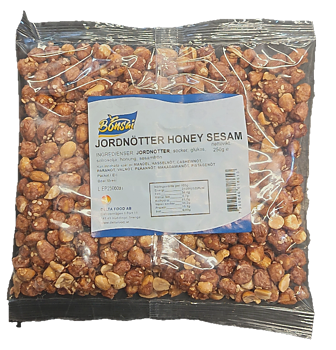 Jordnötter Honung & Sesam 250g