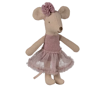 Maileg - Ballerinamus Lillasyster, ljung