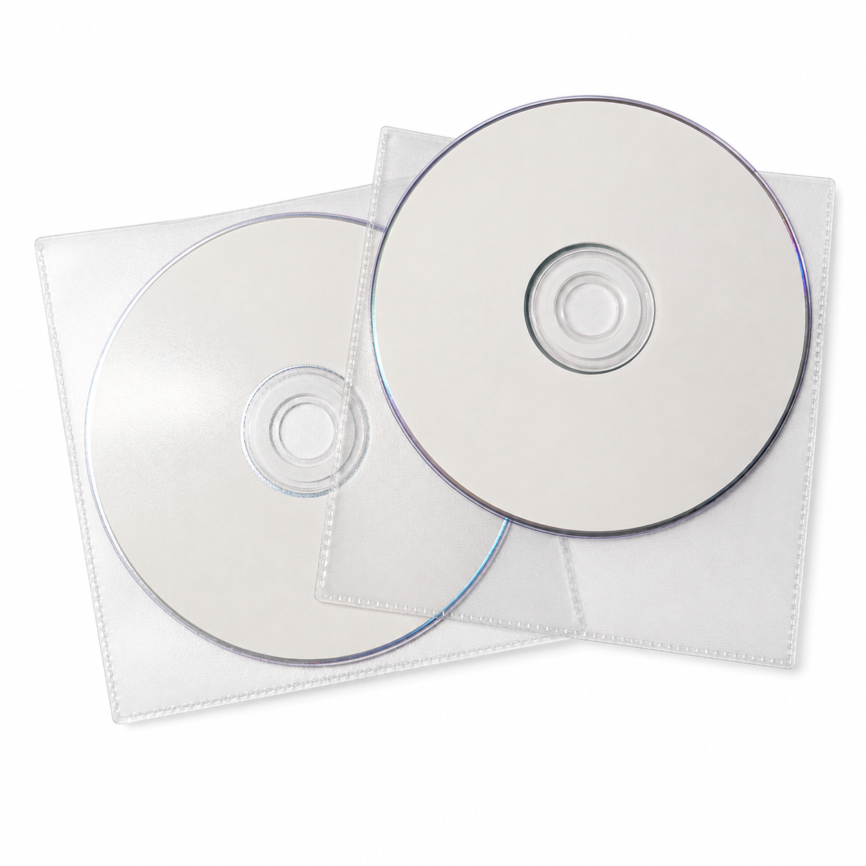 Plastficka för CD-skivor, 100-pack - 2