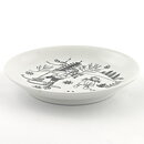 ライヤ・ウオシッキネン  Harrasteシリーズ  ミニチュア陶板  雪の斜面で遊ぶ兄妹  9cm  1950年代