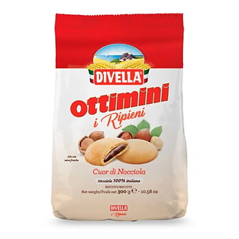 Ottimini kakor fyllda med hasselnötskräm, 300 g