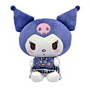 Kuromi Kawaii Mjukis Gosedjur 23 cm - Lila Rutig Klänning